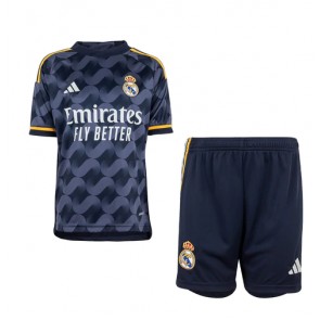Real Madrid Dětské Venkovní dres komplet 2023-24 Krátký Rukáv (+ trenýrky)